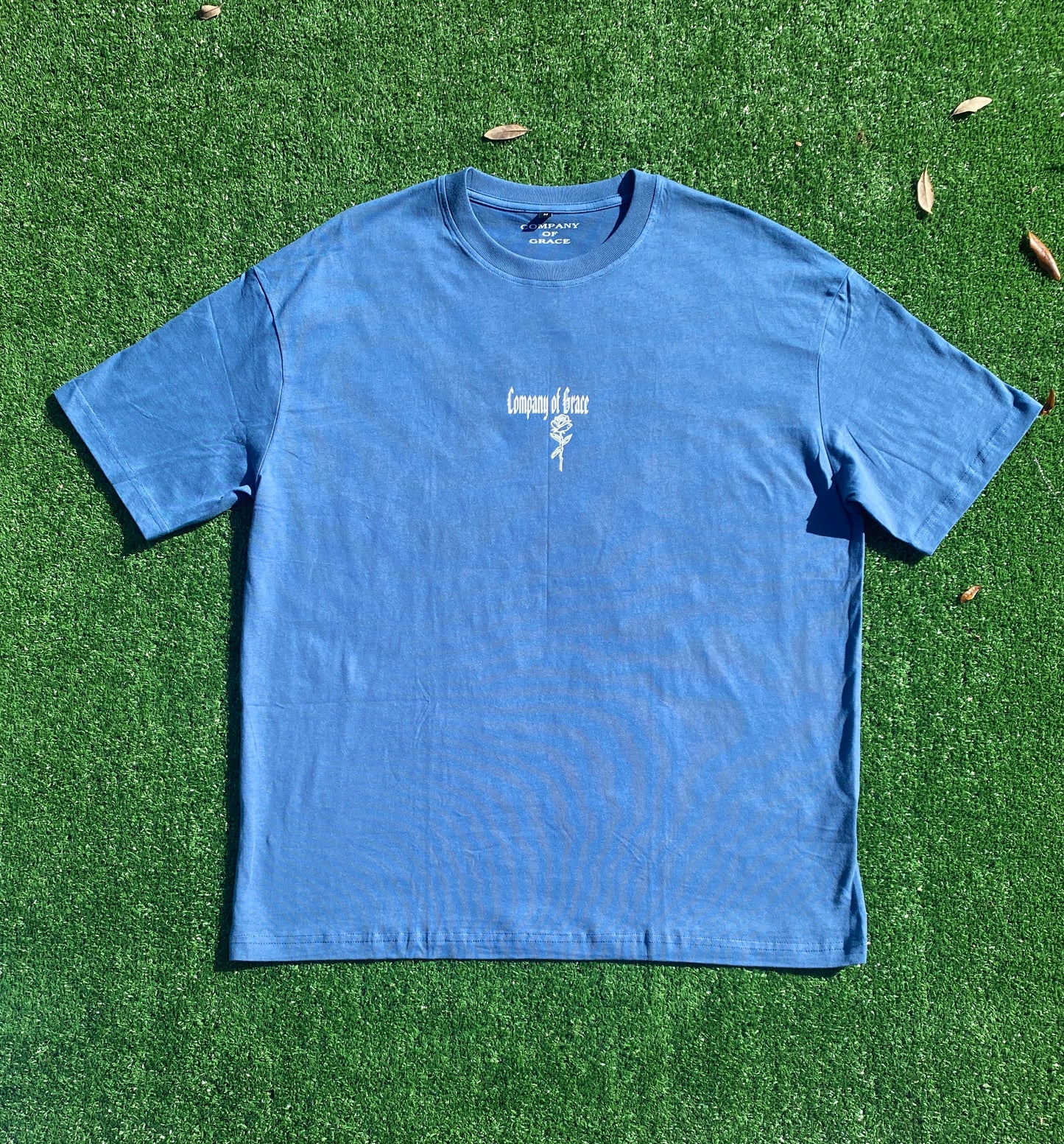 Company of Grace Tee, Navy Blue