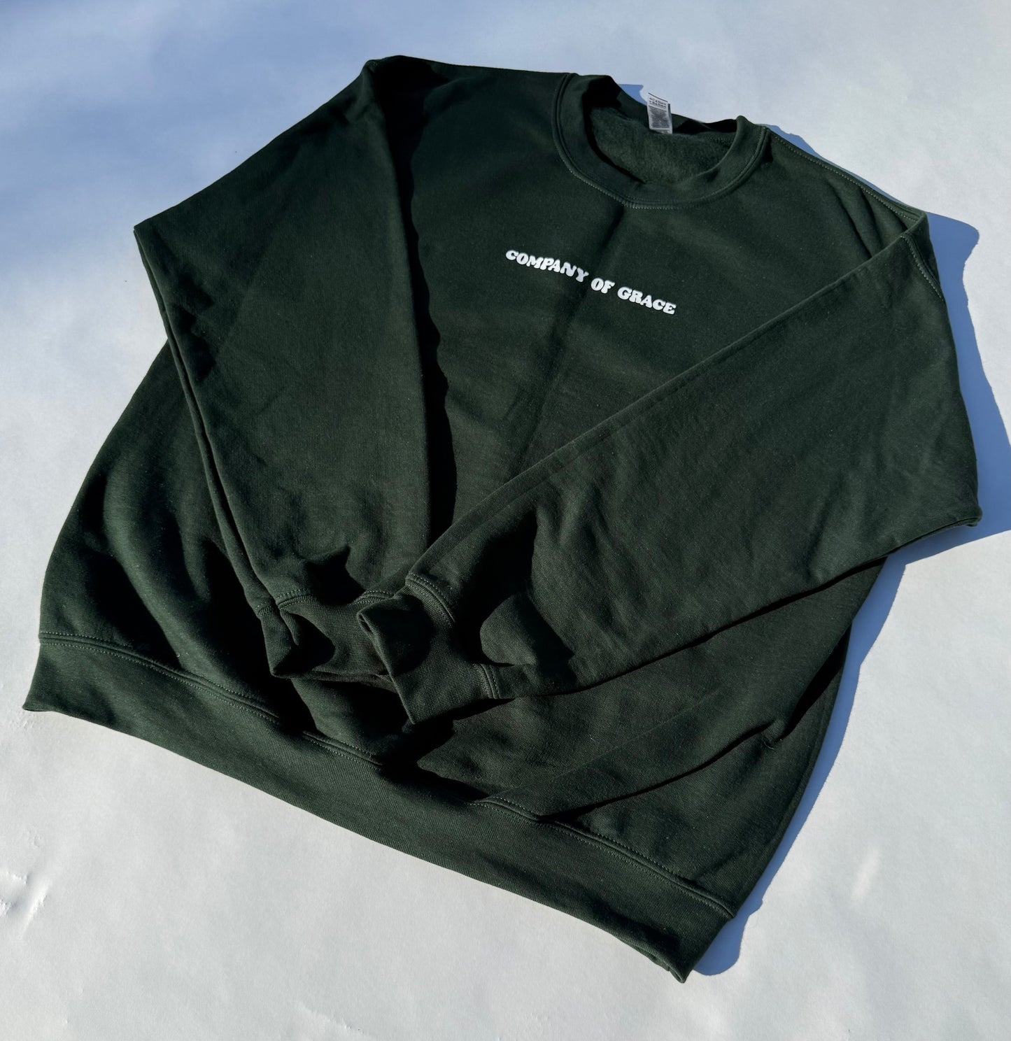 Company of Grace Crewneck, Forest Green