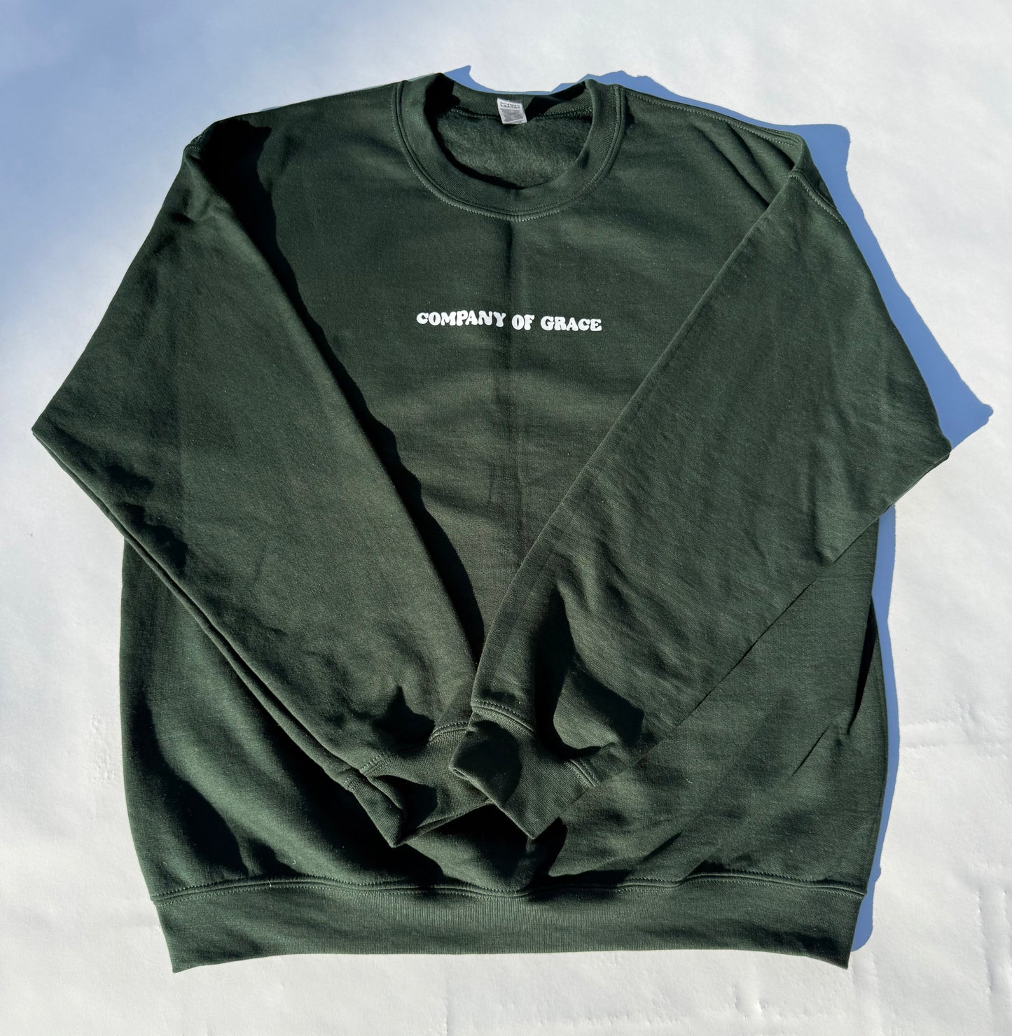 Company of Grace Crewneck, Forest Green