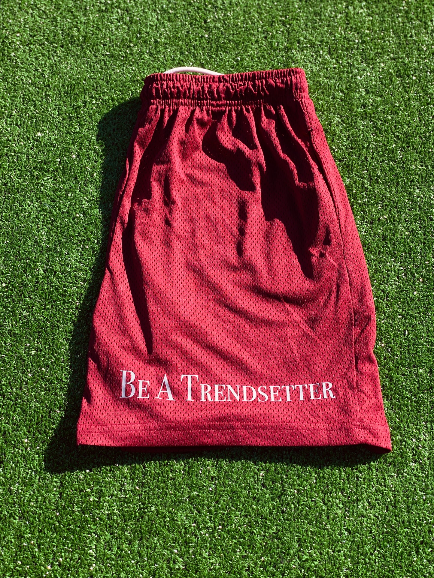 Maroon "Be A Trendsetter" Gym Short