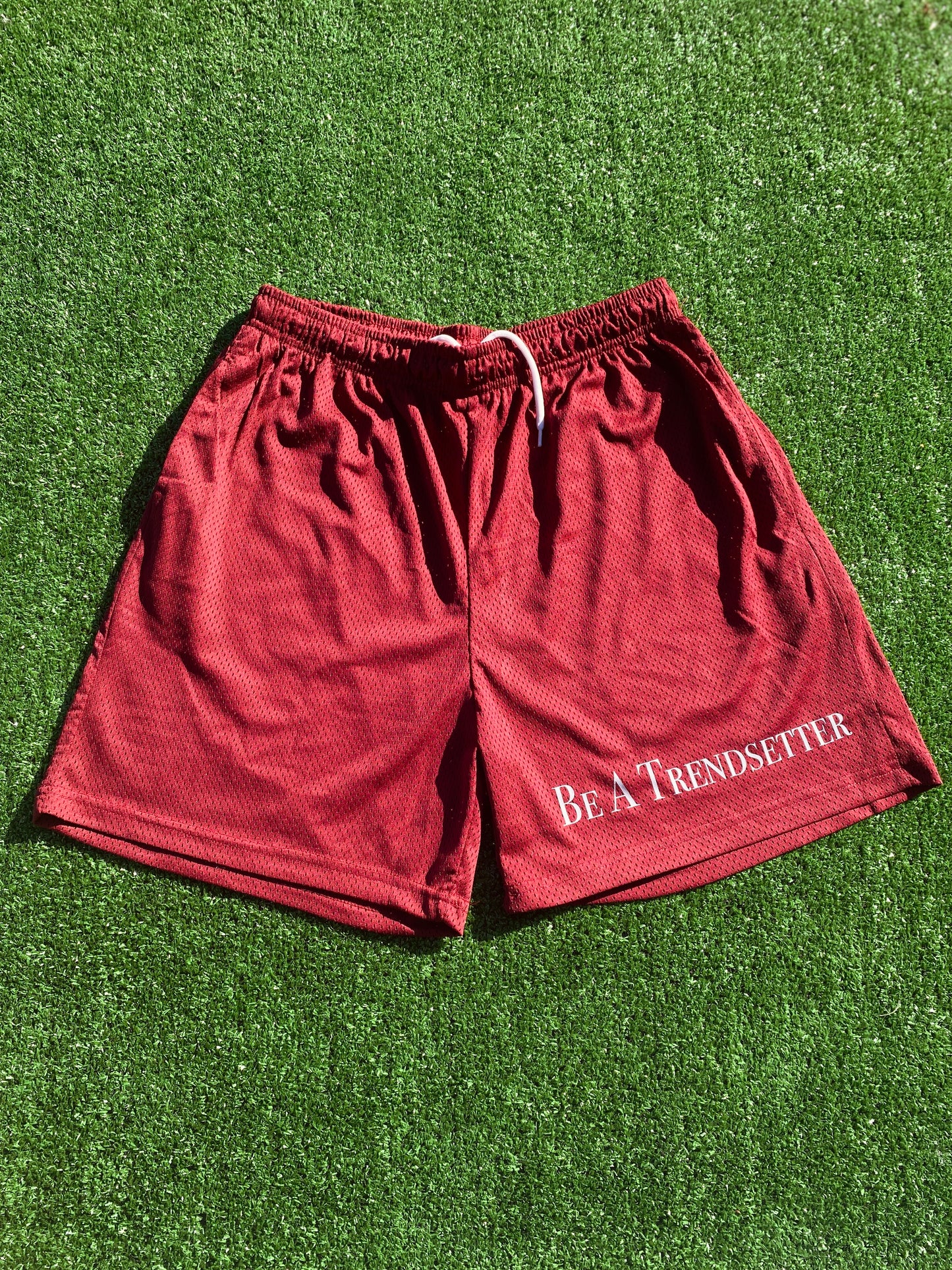 Maroon "Be A Trendsetter" Gym Short