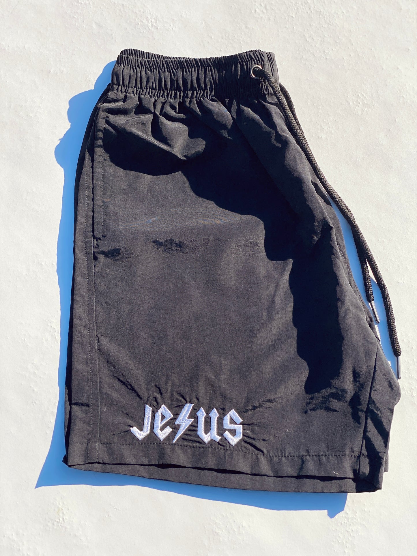Windbreaker "Jesus" Shorts